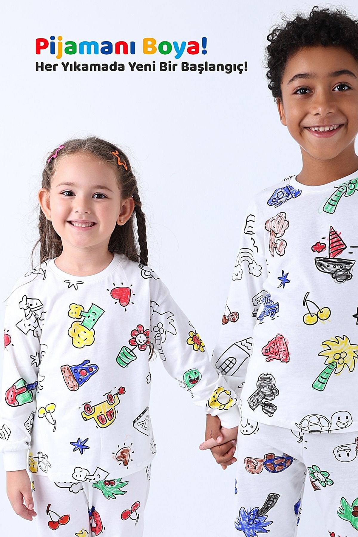 Boyanabilir Çocuk Pijama Takımı