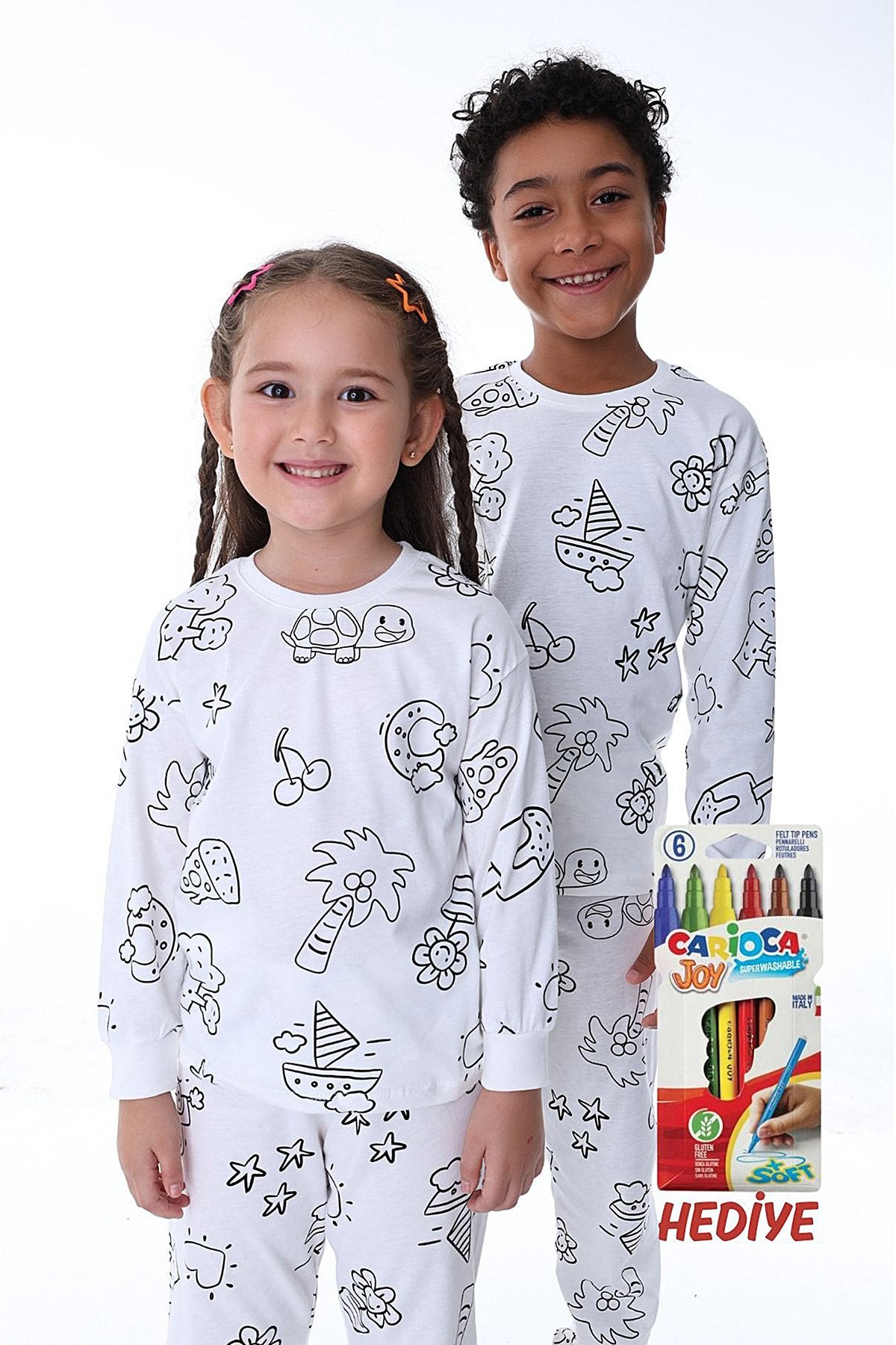 Boyanabilir Çocuk Pijama Takımı