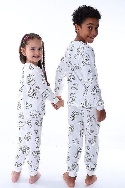 Boyanabilir Çocuk Pijama Takımı